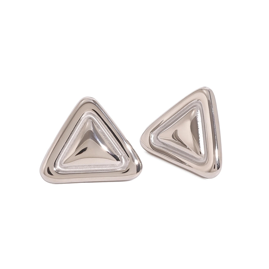 1 Pair Simple Style Classic Style Geometric 304 Stainless Steel Ear Studs