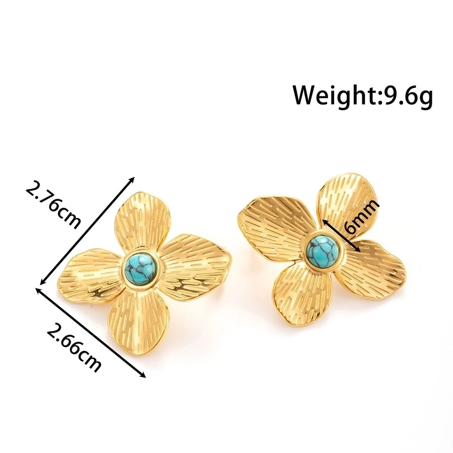 1 Pair Vintage Style French Style Heart Shape Snake Butterfly 304 Stainless Steel Ear Studs