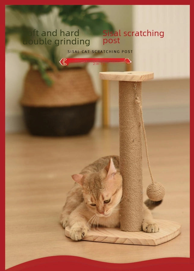 Cat Scratching Posts Cat Scratching Poles Boards Scratchers Solid Wood Nests Toys Pet Supplies