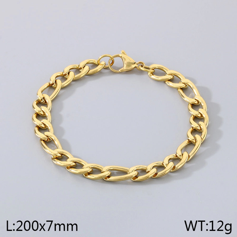 Simple Style Geometric 304 Stainless Steel 18K Gold Plated Unisex Bracelets