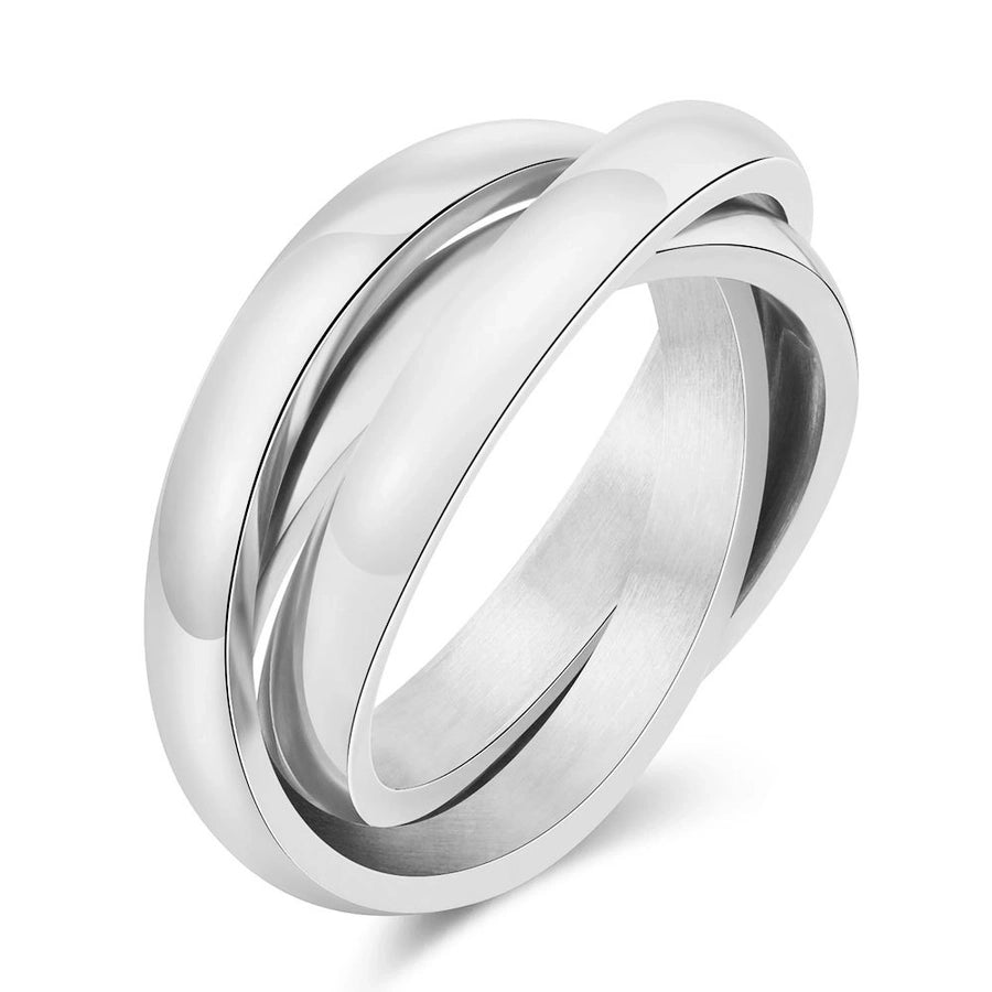 Jewelry Basic Simple Style Geometric Titanium Steel Plating Rings