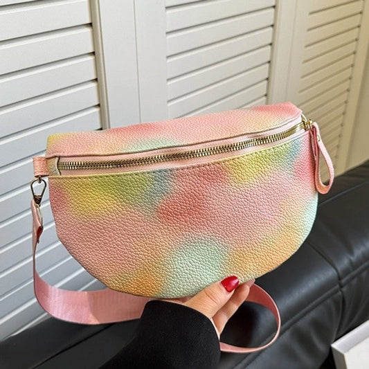 Women's Elegant Streetwear Multicolor PU Waist Bags