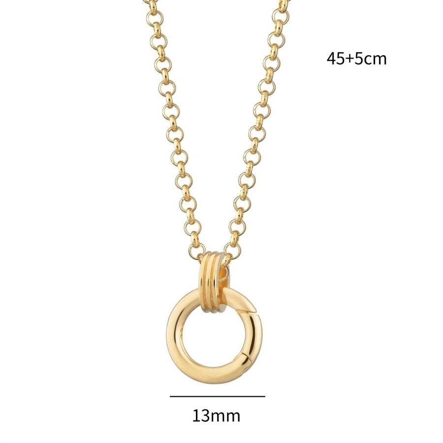 Jewelry Casual Elegant Streetwear Heart Shape 201 Stainless Steel 304 Stainless Steel 18K Gold Plated Pendant Necklace