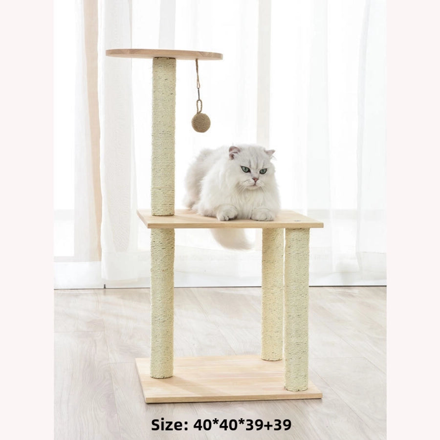 Cat Scratching Posts Cat Scratching Poles Boards Scratchers Solid Wood Nests Toys Pet Supplies