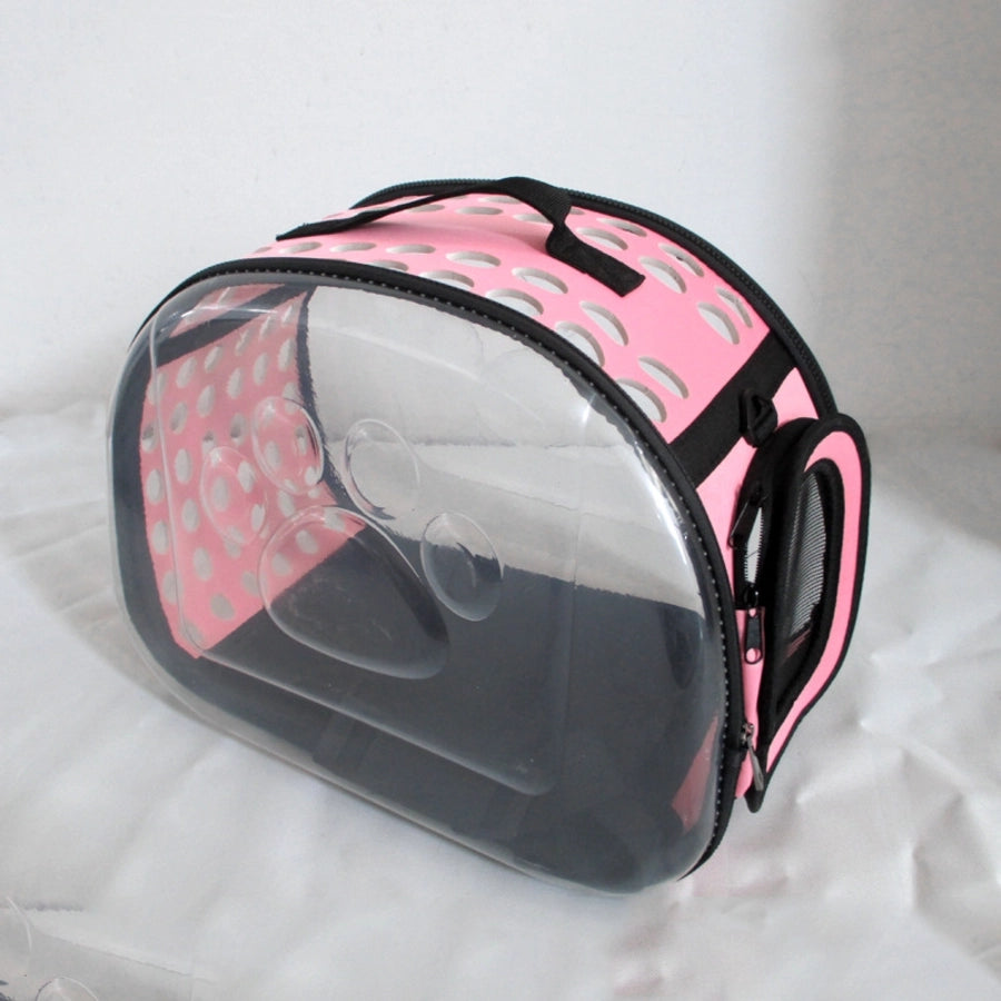 Portable Folding Transparent Pet Carrier Bag Large Capacity Breathable Outdoor Cat Backpack Cat Box Bag For Travel