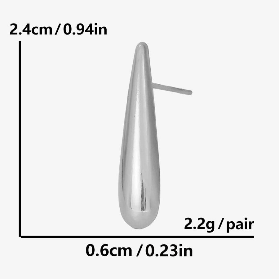 1 Pair Elegant Simple Style Streetwear Geometric Irregular Plating 304 Stainless Steel Ear Studs