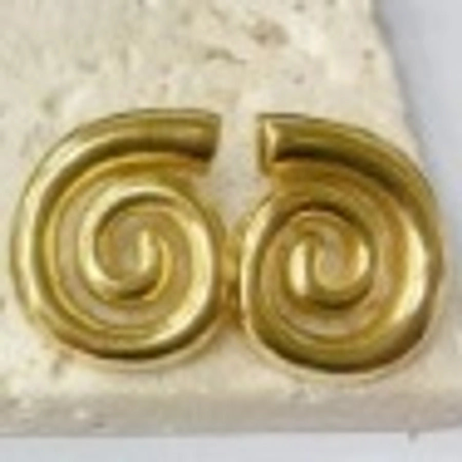 1 Pair Simple Style Geometric 304 Stainless Steel 18K Gold Plated Earrings