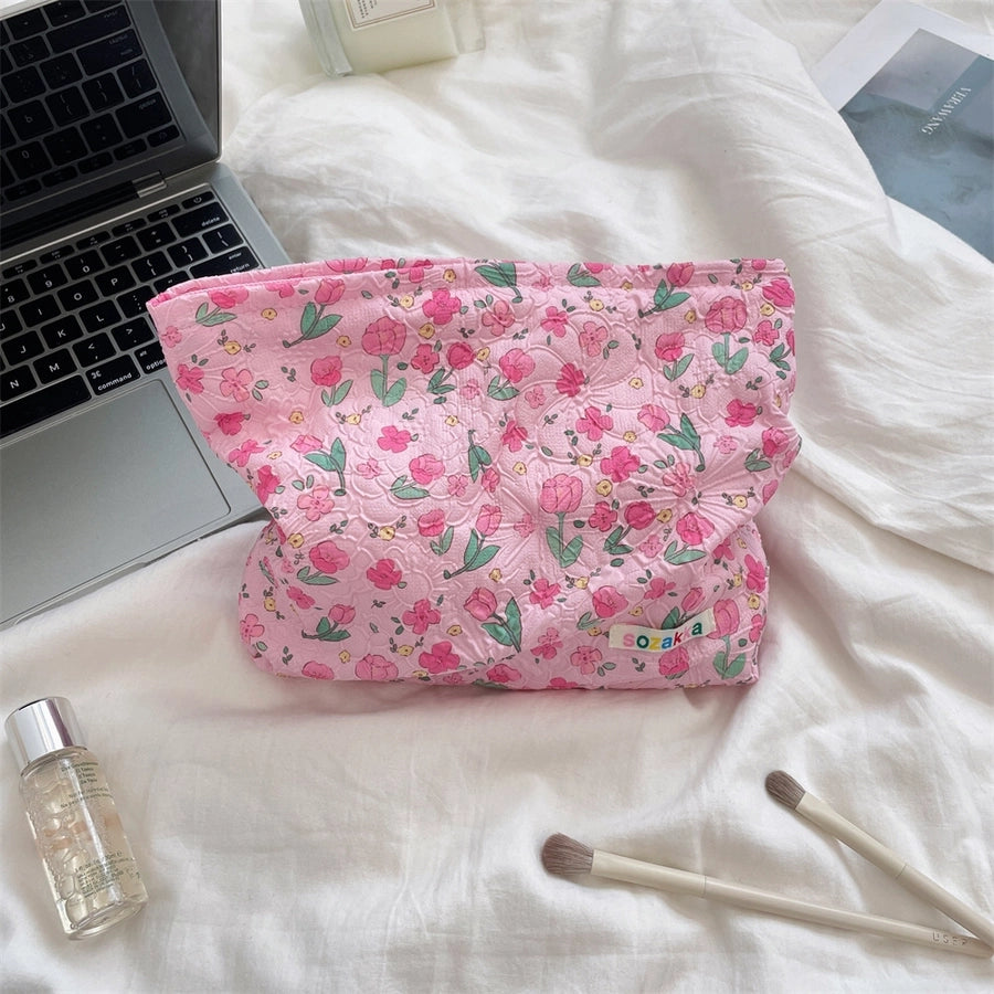 Streetwear Cartoon Polyester Square Makeup Bags