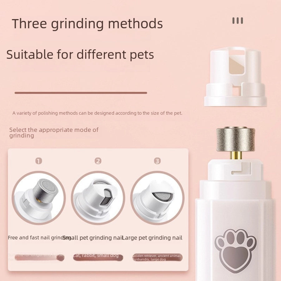 Pet Electric Led Nail Trimmer Dog Grooming Tool Rechargeable Pet Nail Clippers Cat Grinder Safe Efficient