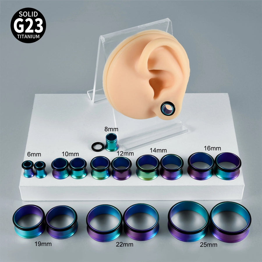 1 Piece Ear Cartilage Rings & Studs Hip-Hop Punk Round G23 Titanium Ear Cartilage Rings & Studs