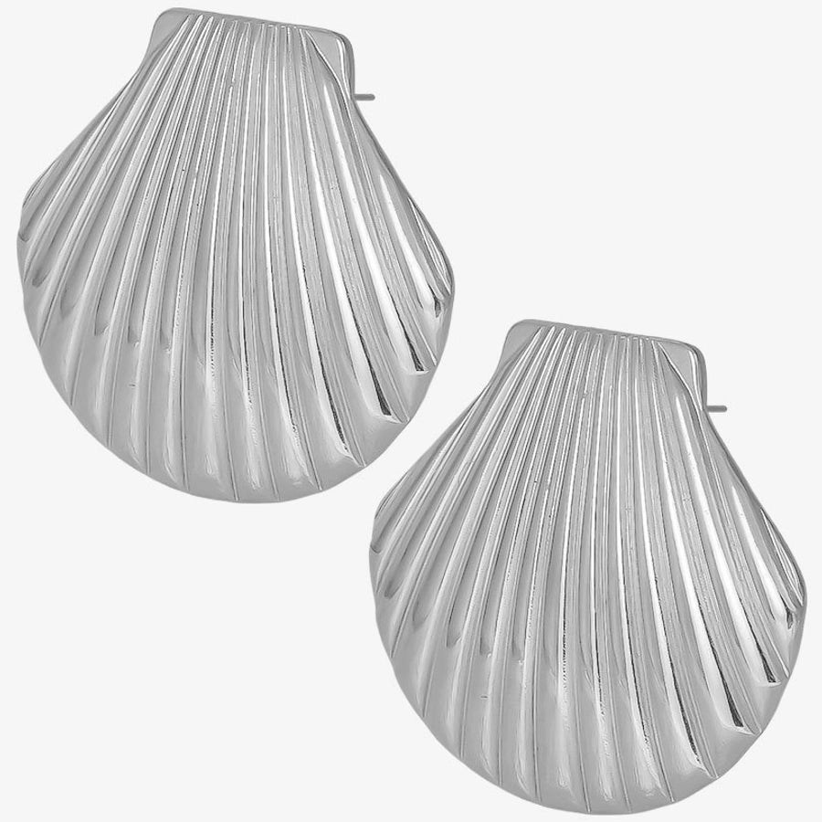 1 Pair Casual Simple Style Streetwear Shell Irregular Plating 304 Stainless Steel Ear Studs