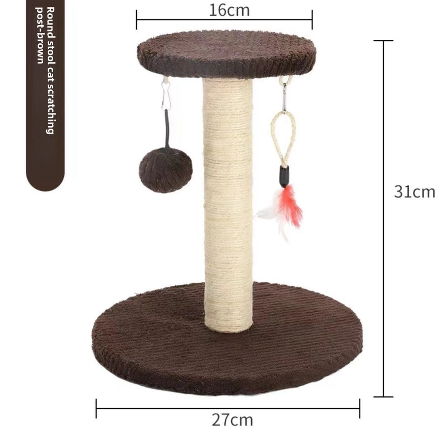 Cat Scratching Posts Cat Scratching Poles Boards Scratchers Solid Wood Nests Toys Pet Supplies