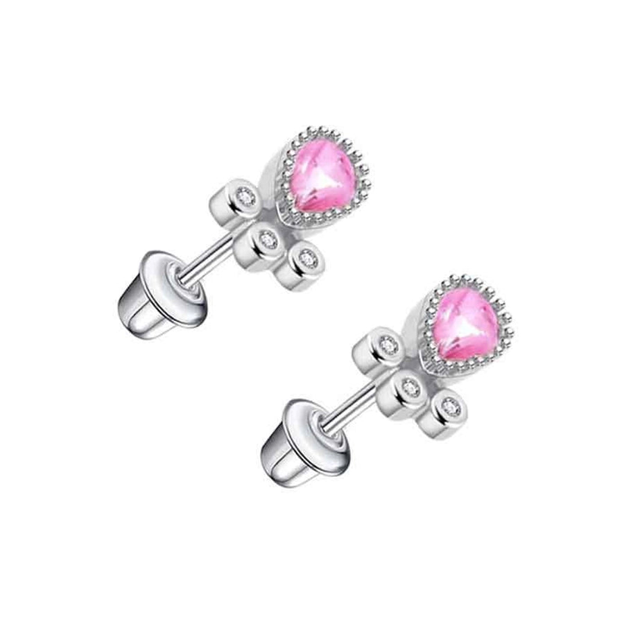 1 Pair Ear Cartilage Rings & Studs Simple Style Classic Style Heart Shape 304 Stainless Steel Plating Ear Cartilage Rings & Studs