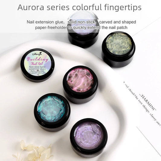 New Nail Art Non-sticky Aurora Borealis Long Gel Squeezable Gel Carvable Shapable Phototherapy Nail Beauty Art