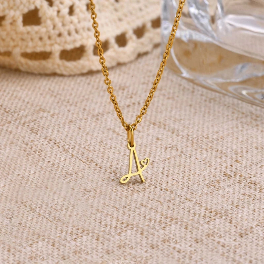 Jewelry Simple Style Classic Style Solid Color 201 Stainless Steel Pendant Necklace