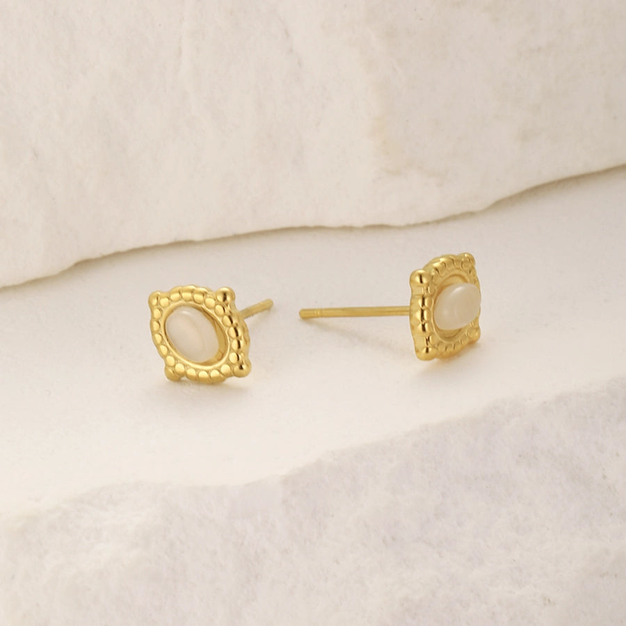 1 Pair Elegant Simple Style Geometric 304 Stainless Steel 18K Gold Plated Stainless Steel Earrings