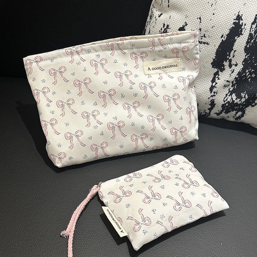 Elegant Streetwear Geometric Polyester Square Makeup Bags