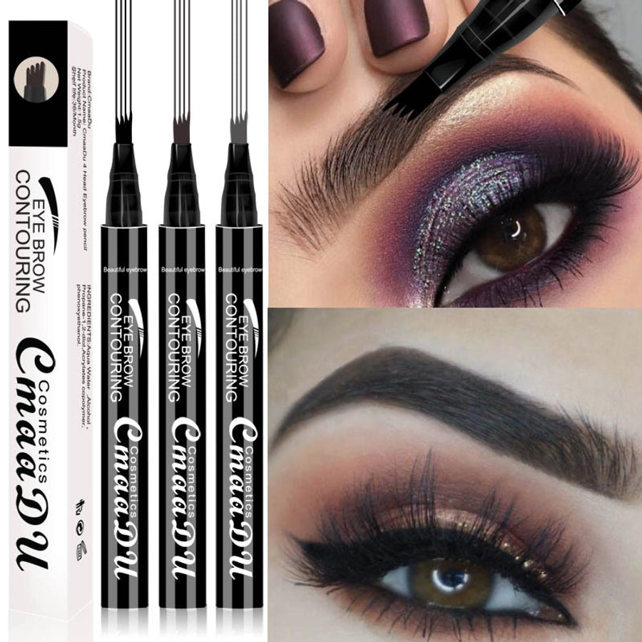 Cmaadu 4-headed Eyebrow Pencil Four-pronged Eyebrow Pencil Beauty Skin Care Makeup Powder Cream