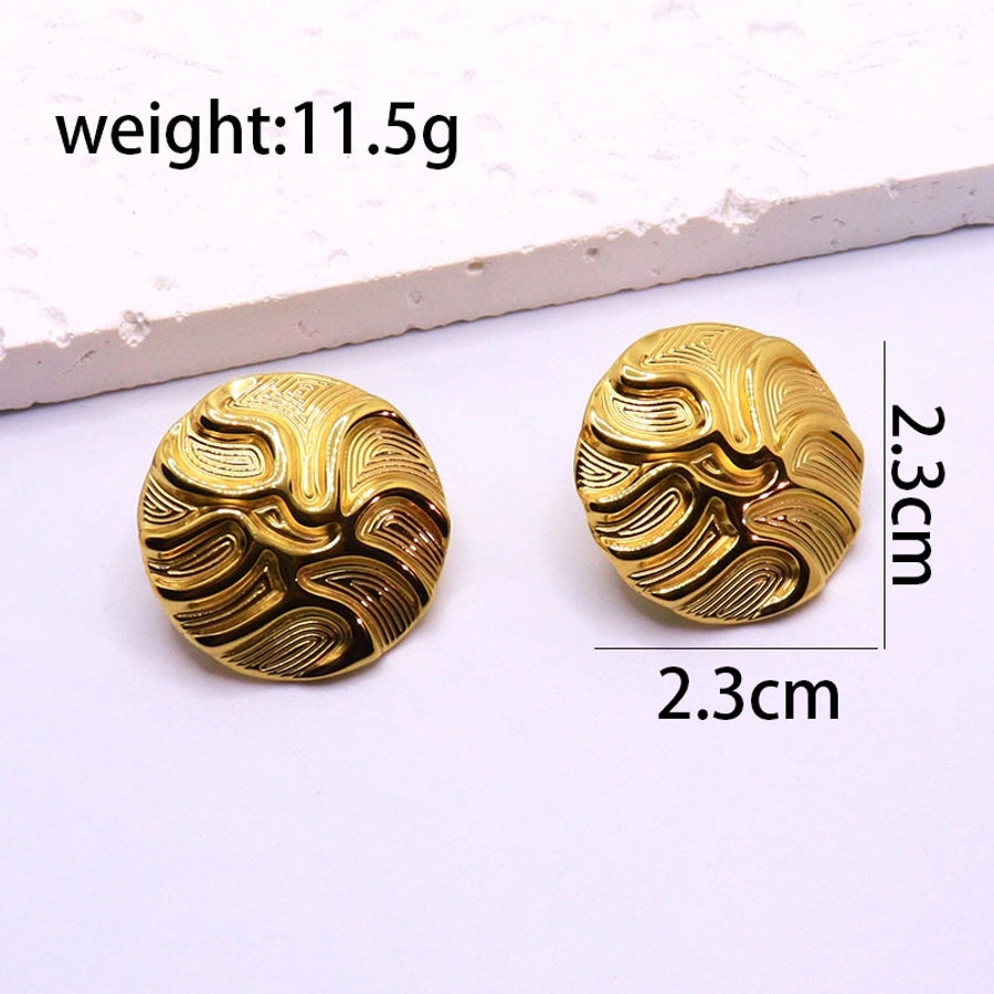 1 Pair Elegant IG Style Flower Bow Knot Inlay 304 Stainless Steel Pearl 18K Gold Plated Drop Earrings Ear Studs - CEJEW