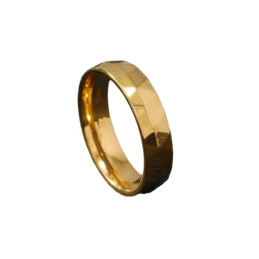 Simple Style Classic Style Solid Color 304 Stainless Steel Plating Gold Plated Men's Rings