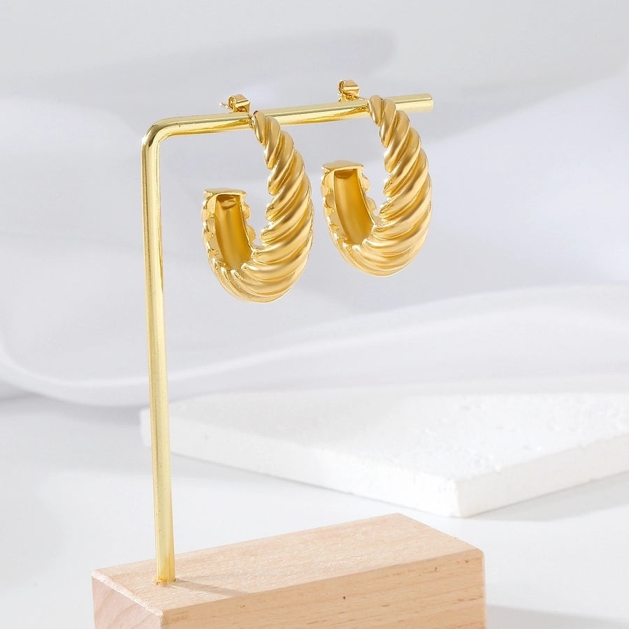 1 Pair Casual Elegant Commute Geometric 304 Stainless Steel Ear Studs