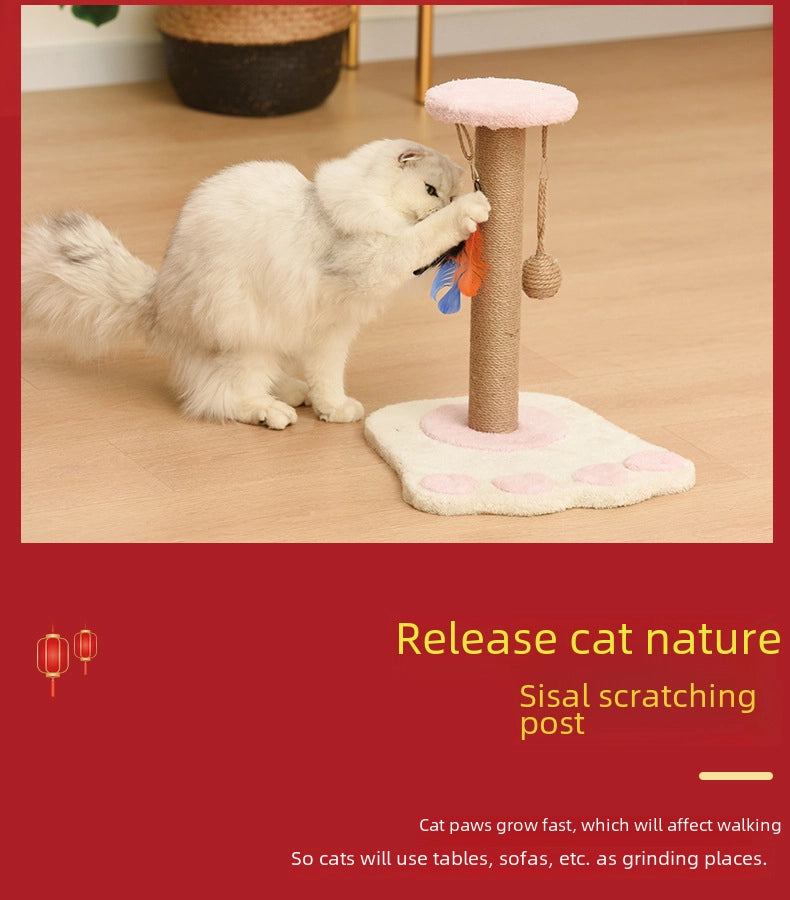 Cat Scratching Posts Cat Scratching Poles Boards Scratchers Solid Wood Nests Toys Pet Supplies