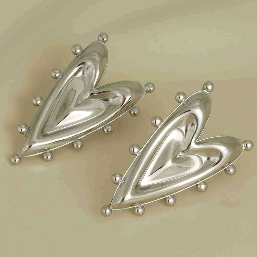 1 Pair Casual Simple Style Streetwear Geometric Irregular Plating 304 Stainless Steel Ear Studs