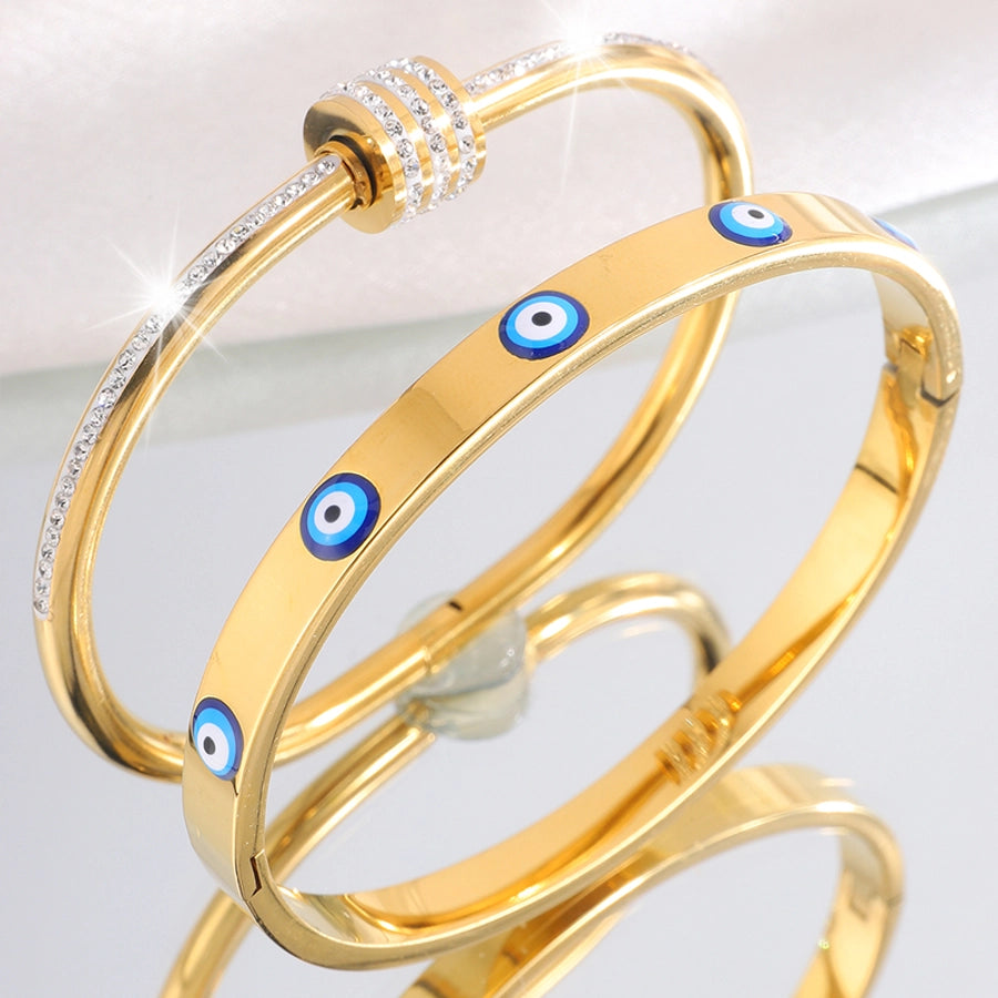 Elegant French Style Classic Style Eye 304 Stainless Steel Bangle In Bulk