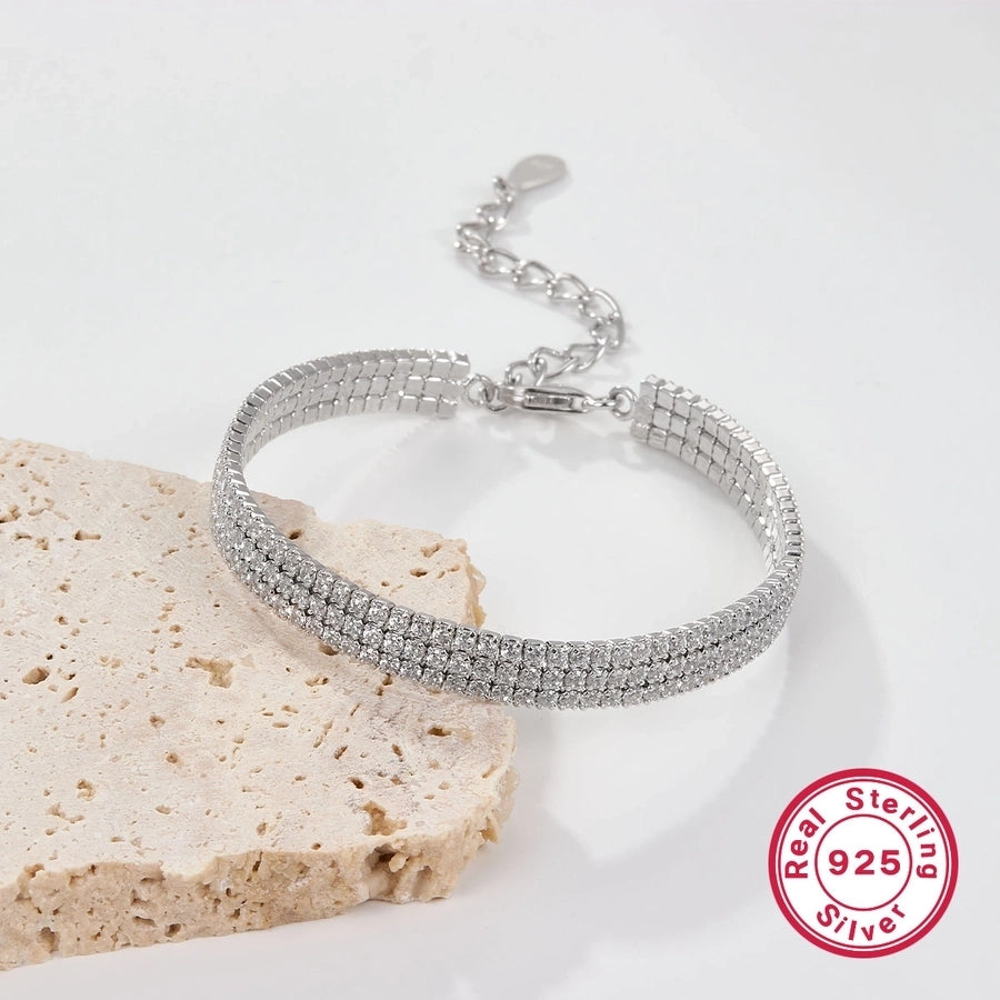 925 Sterling Silver Bracelets Elegant Glam