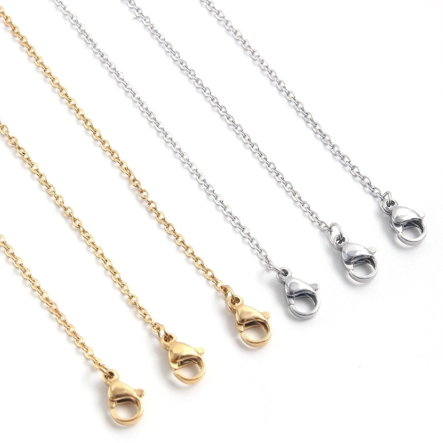 Jewelry Hip-Hop Simple Style Solid Color 304 Stainless Steel Plating Necklace